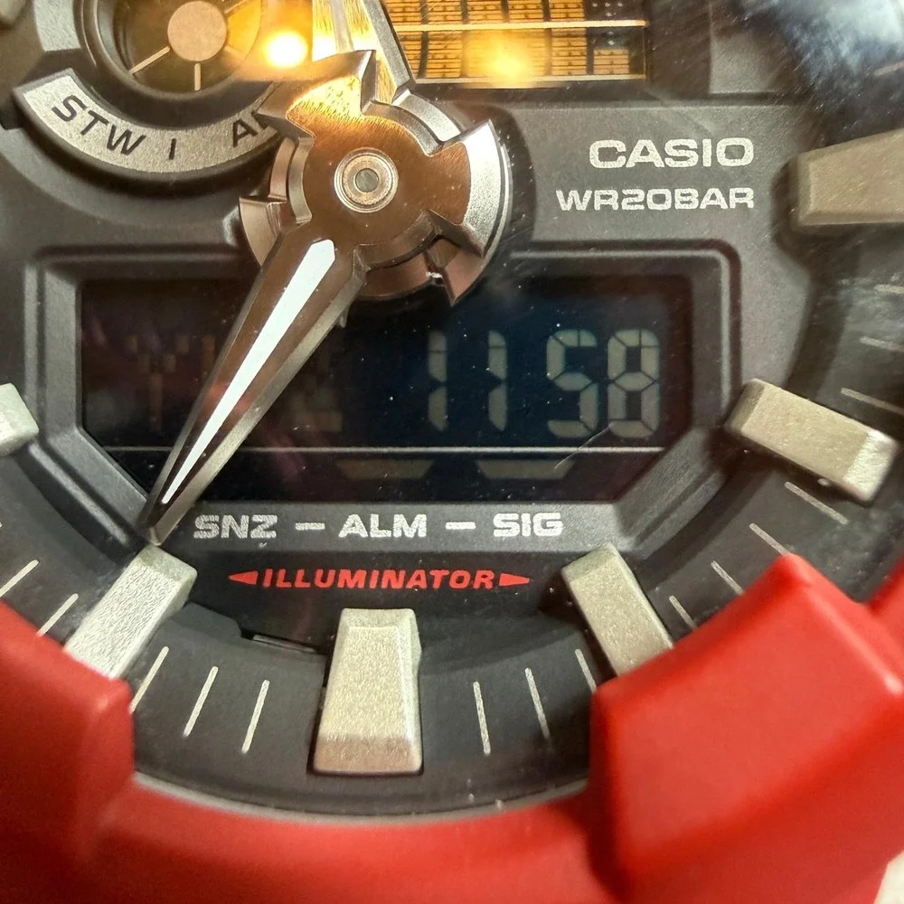 Casio G-Shock GA-700 Red Resin Analog Digital Sport Watch 5522 GA-700-4A
